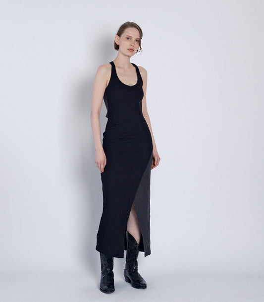 JERSEY DRESS -  BLACK