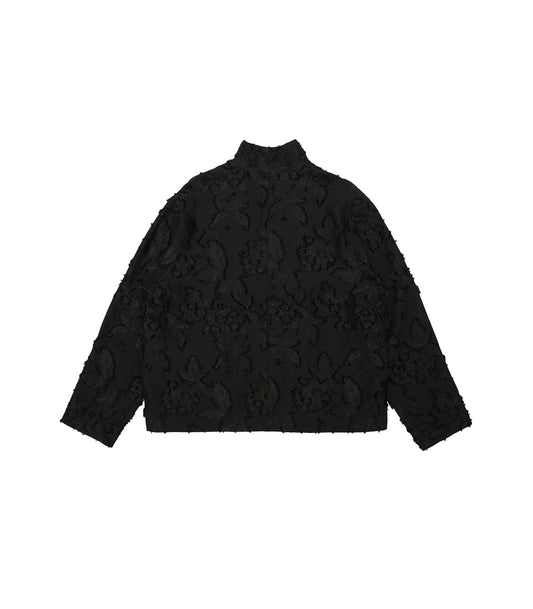 EASY JACKET - BLACK FLOWER