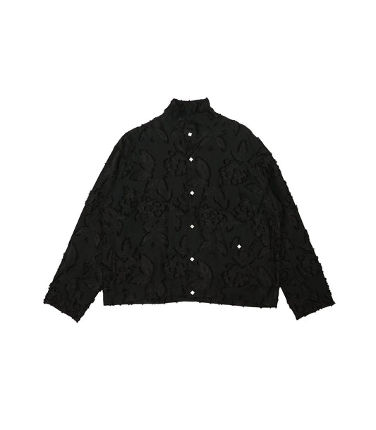 EASY JACKET - BLACK FLOWER