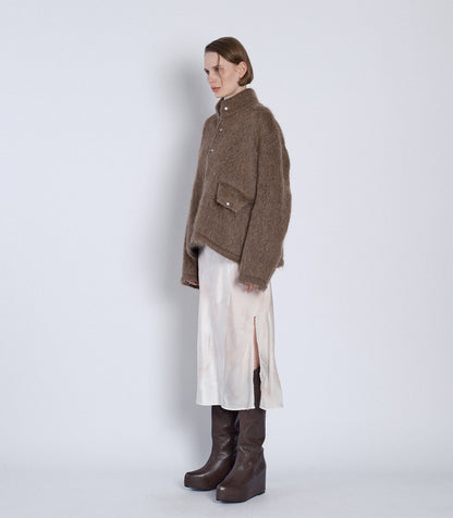 PULLOVER SHAGGY TOP - BROWN - TANAKA