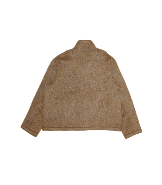 PULLOVER SHAGGY TOP - BROWN