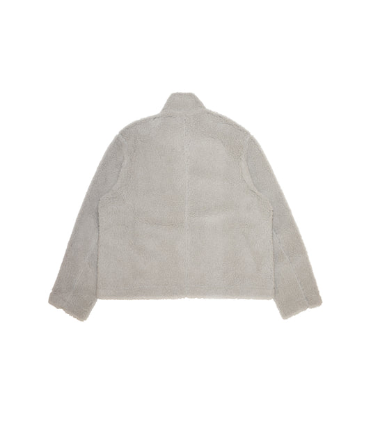 PULLOVER SHAGGY TOP - LIGHT GRAY