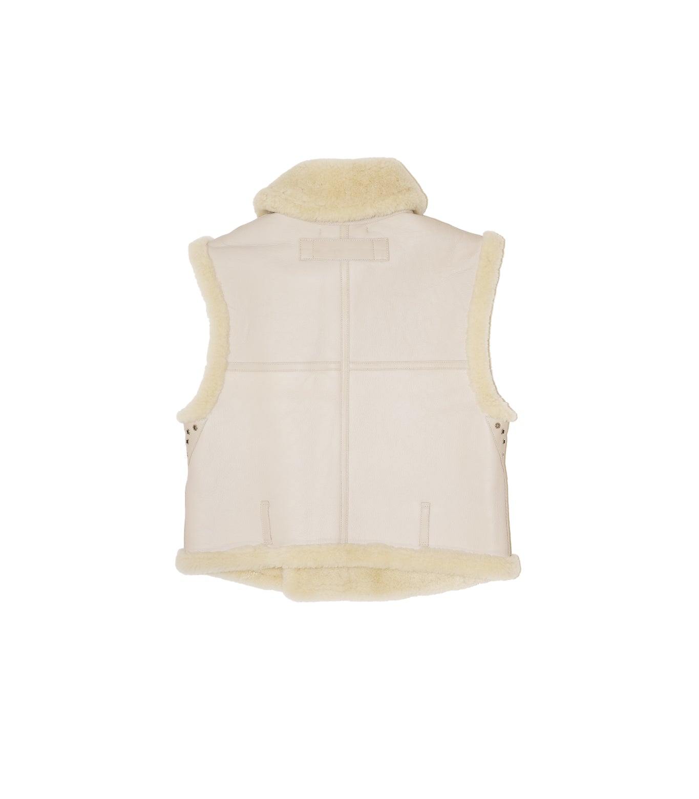 SHEARLING VEST - NATURAL