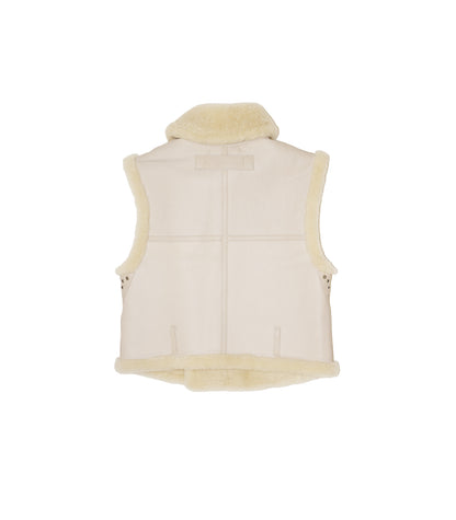 SHEARLING VEST - NATURAL - TANAKA