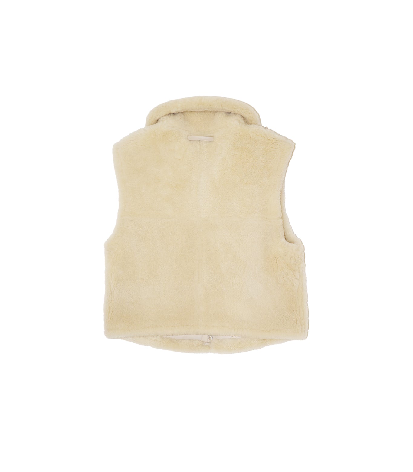 SHEARLING VEST - NATURAL
