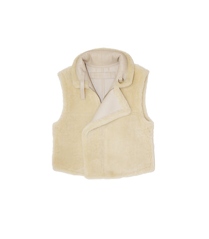 SHEARLING VEST - NATURAL - TANAKA