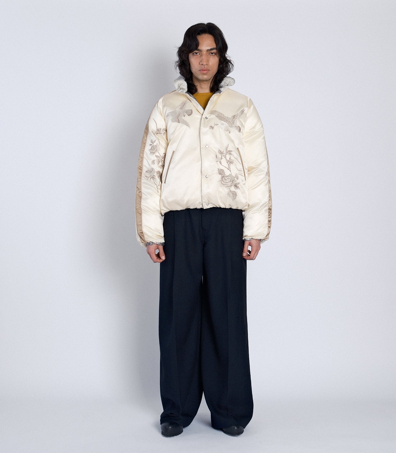 DOWN SUKA-JACKET - NATURAL(EMBROIDERY)