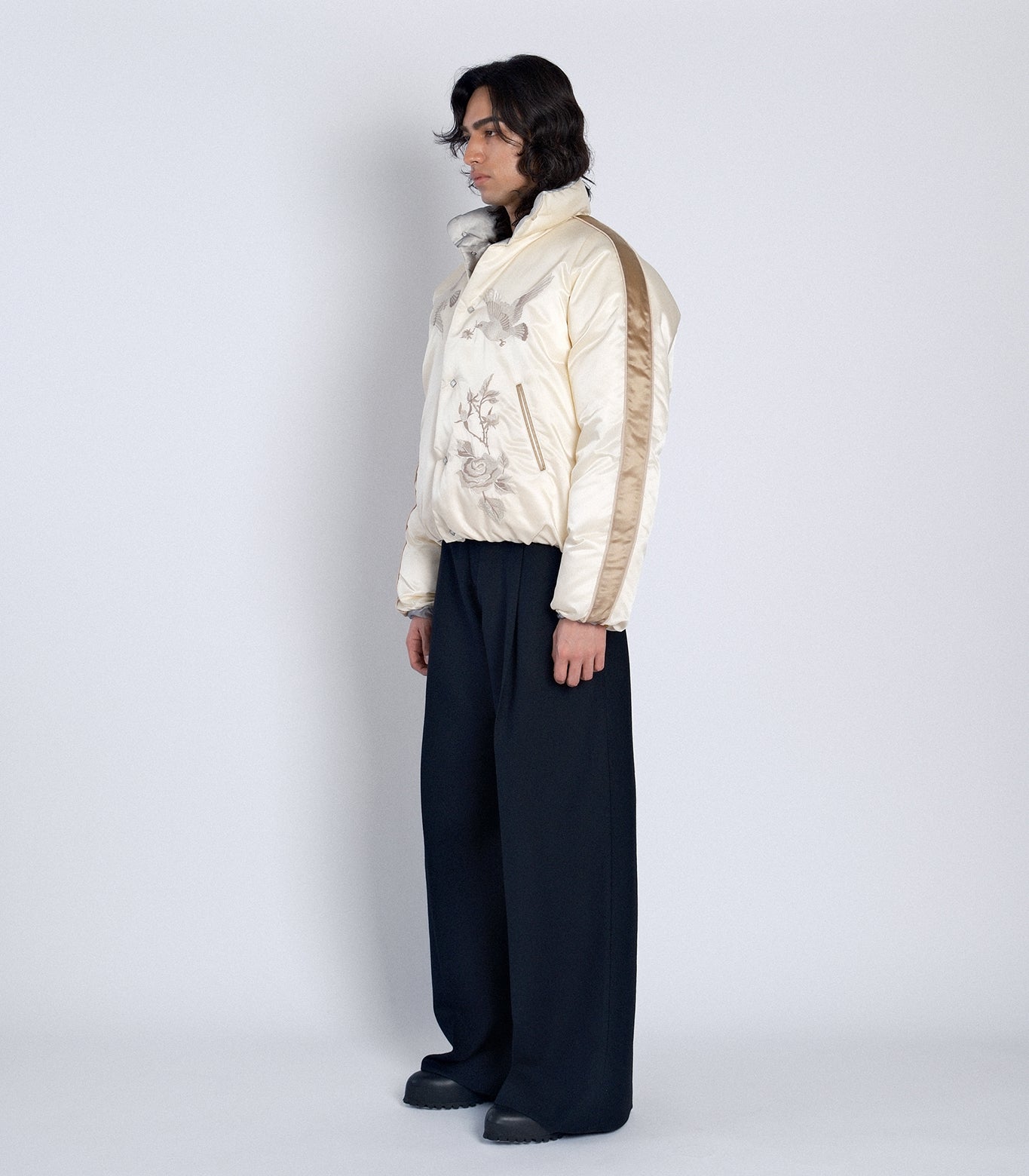 DOWN SUKA-JACKET - NATURAL(EMBROIDERY)