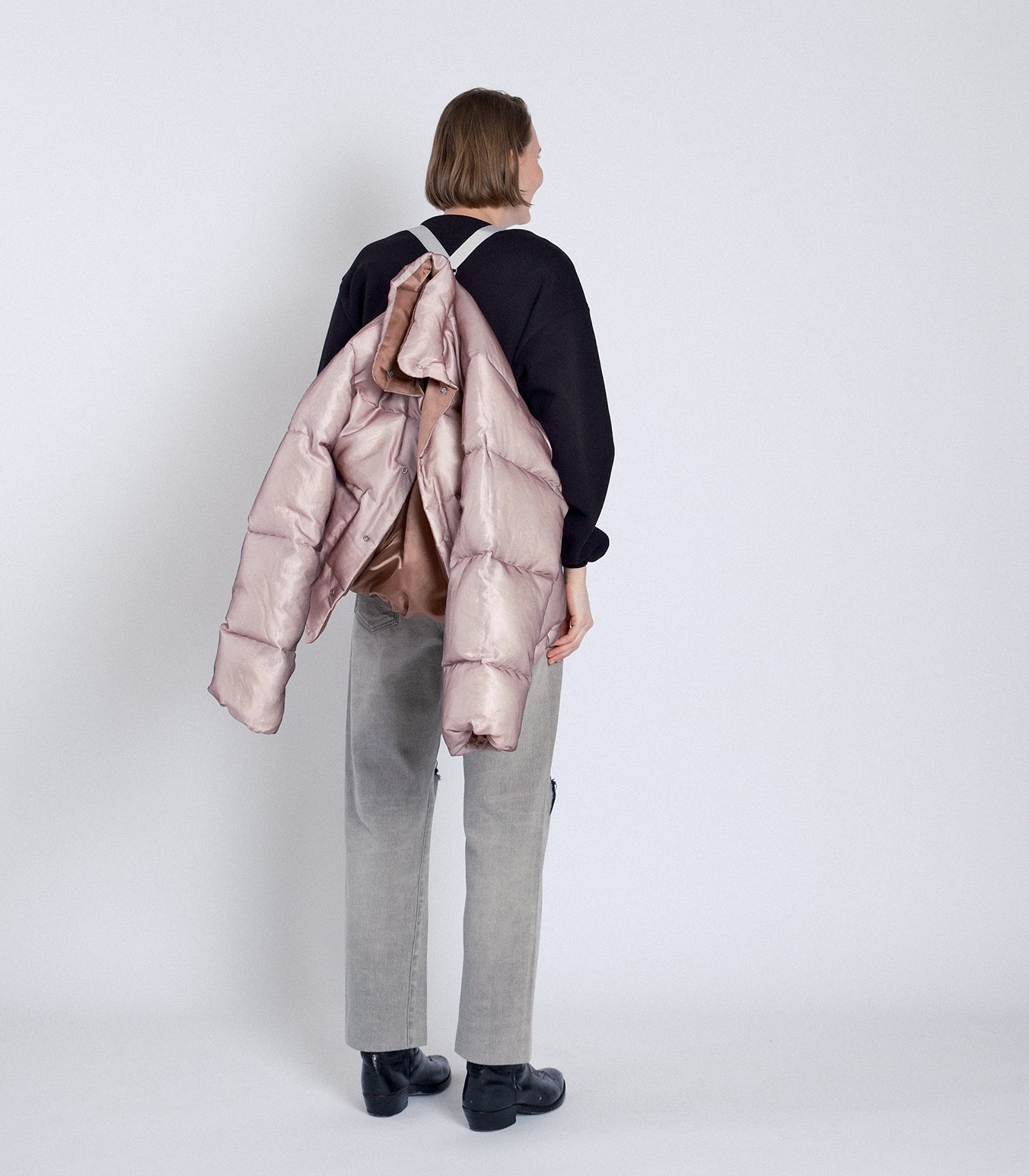 DOWN SUKA-JACKET -PINK