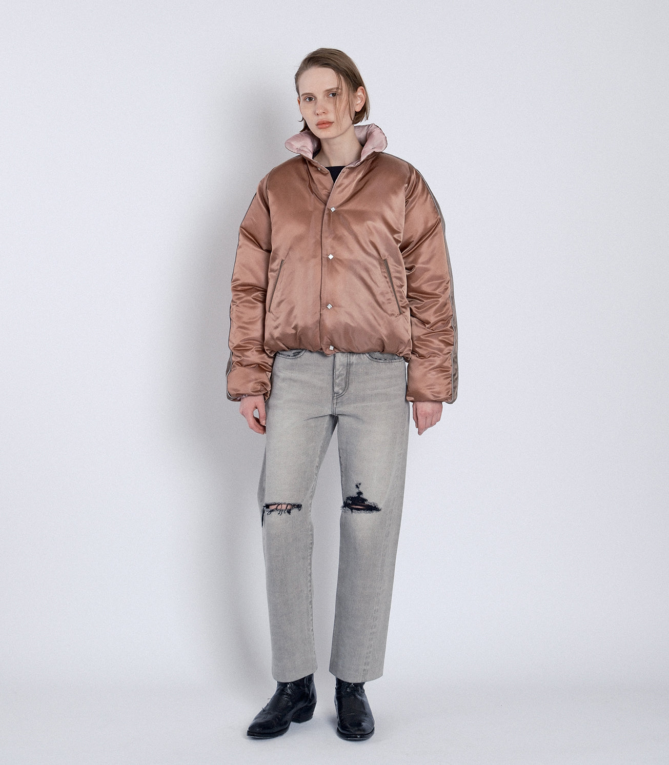 DOWN SUKA-JACKET -PINK