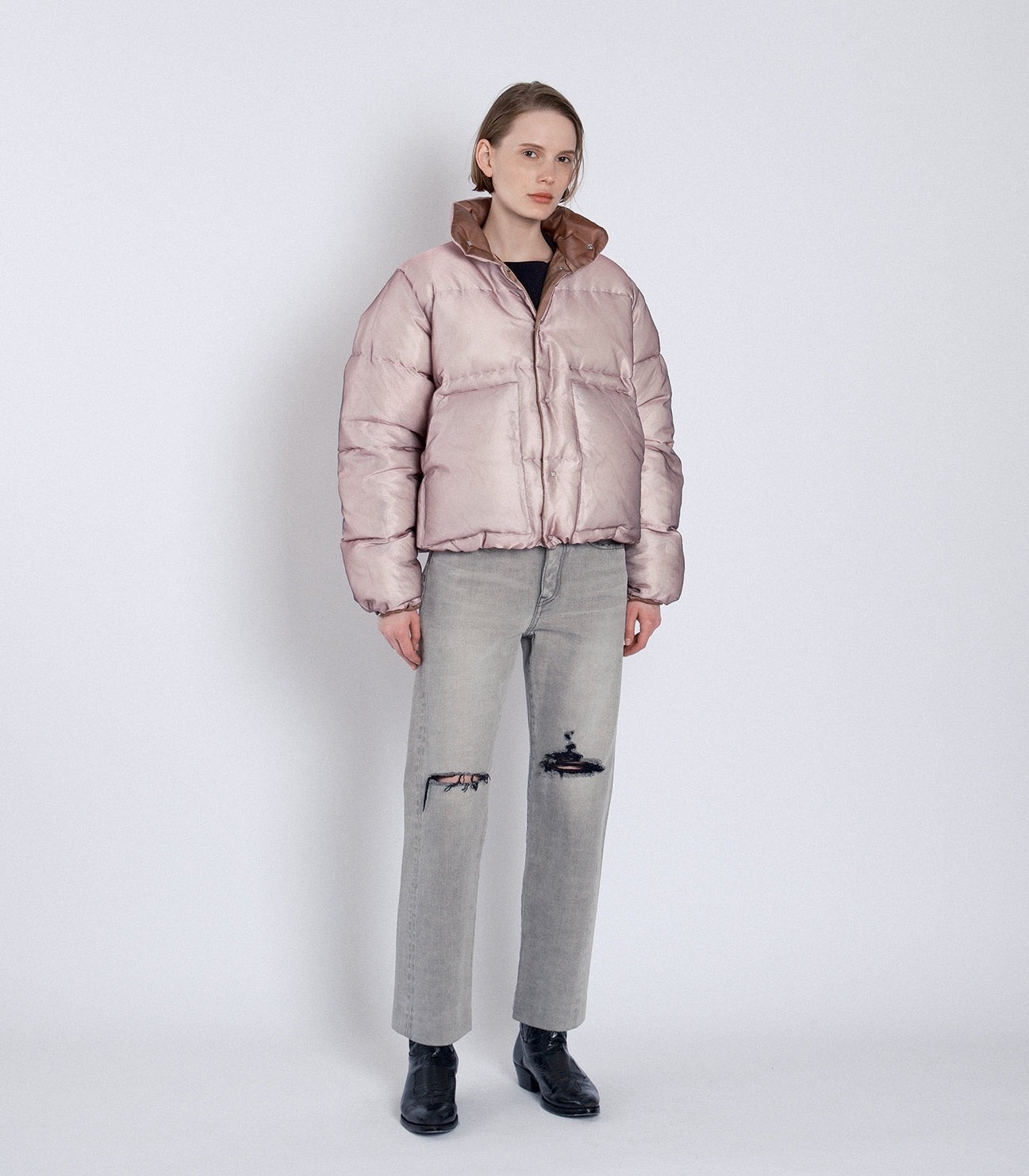 DOWN SUKA-JACKET -PINK