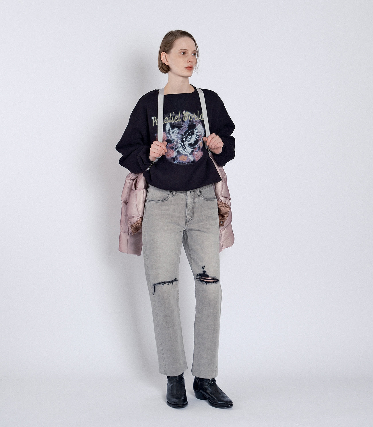 DOWN SUKA-JACKET -PINK