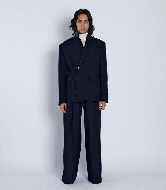 SCULPTURE JACKET -  BLACK