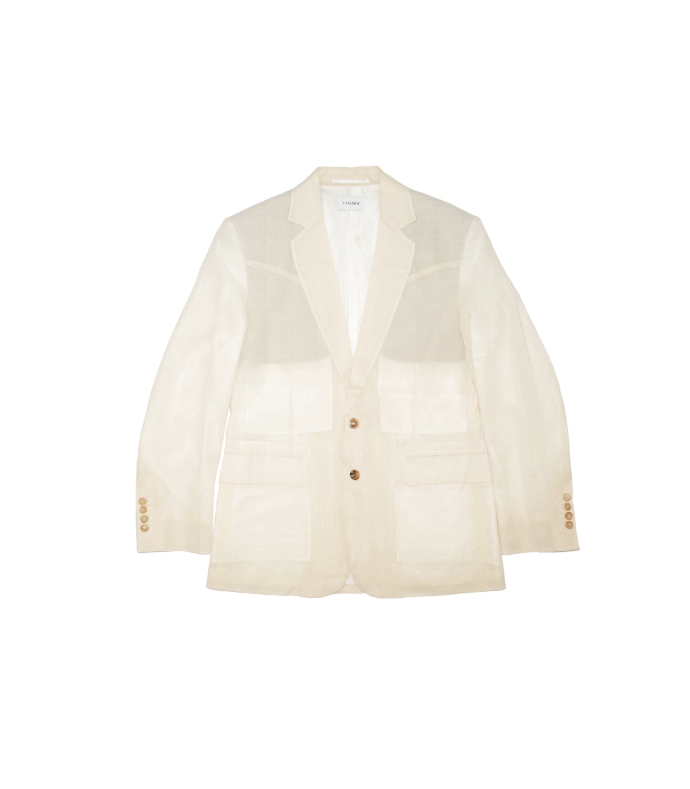 SCULPTURE JACKET - NATURAL - TANAKA