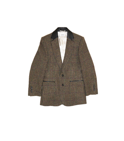 SCULPTURE JACKET - BROWN CHECK - TANAKA