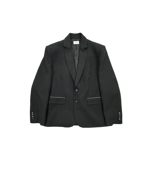 SCULPTURE JACKET -  BLACK
