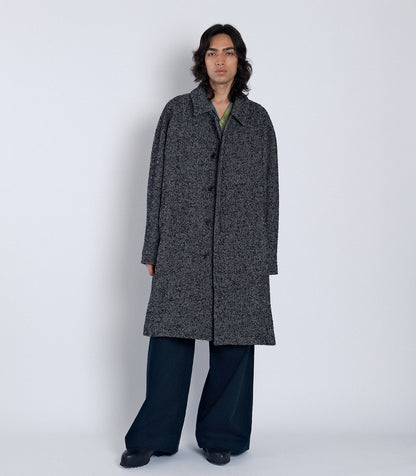 HOODED COAT - HERRINGBONE - TANAKA