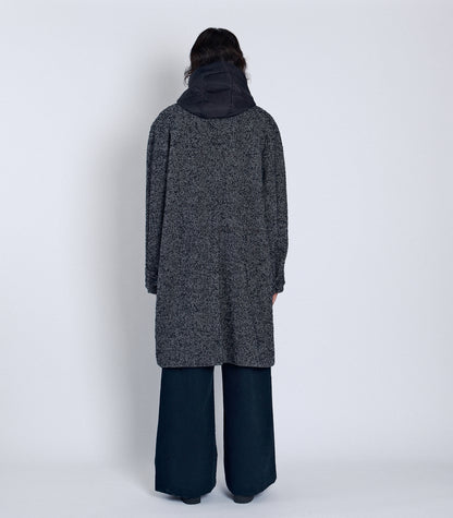 HOODED COAT - HERRINGBONE - TANAKA