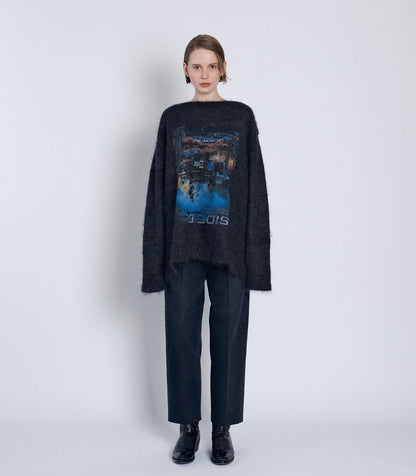 SHAGGY SWEATER - CHARCOAL - TANAKA