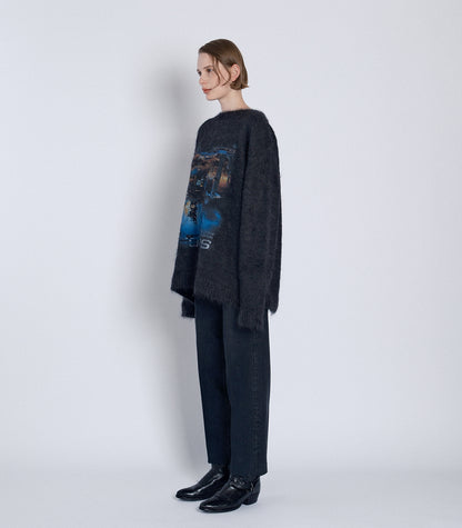 SHAGGY SWEATER - CHARCOAL - TANAKA