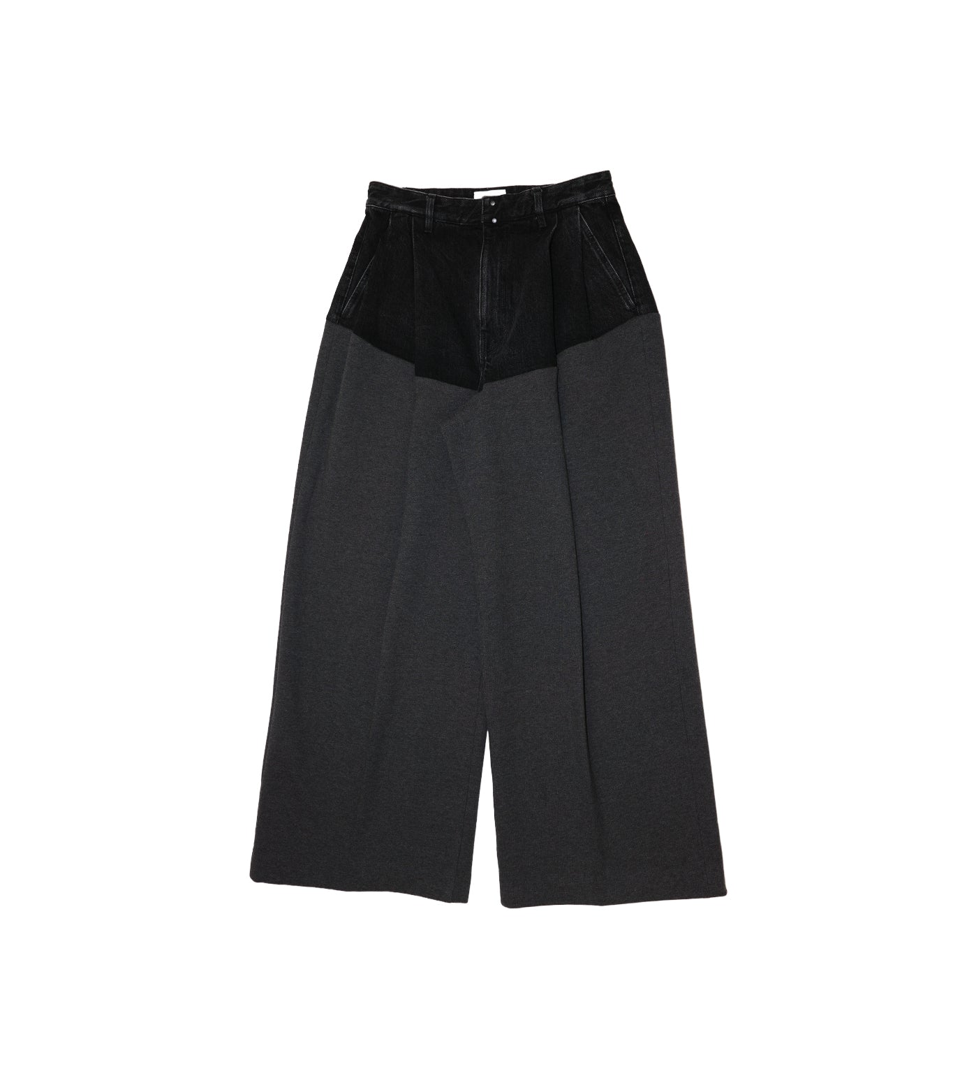COMBI WIDE TROUSERS - CHARCOAL
