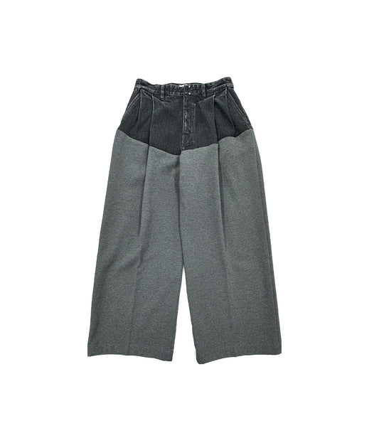 COMBI WIDE TROUSERS - CHARCOAL