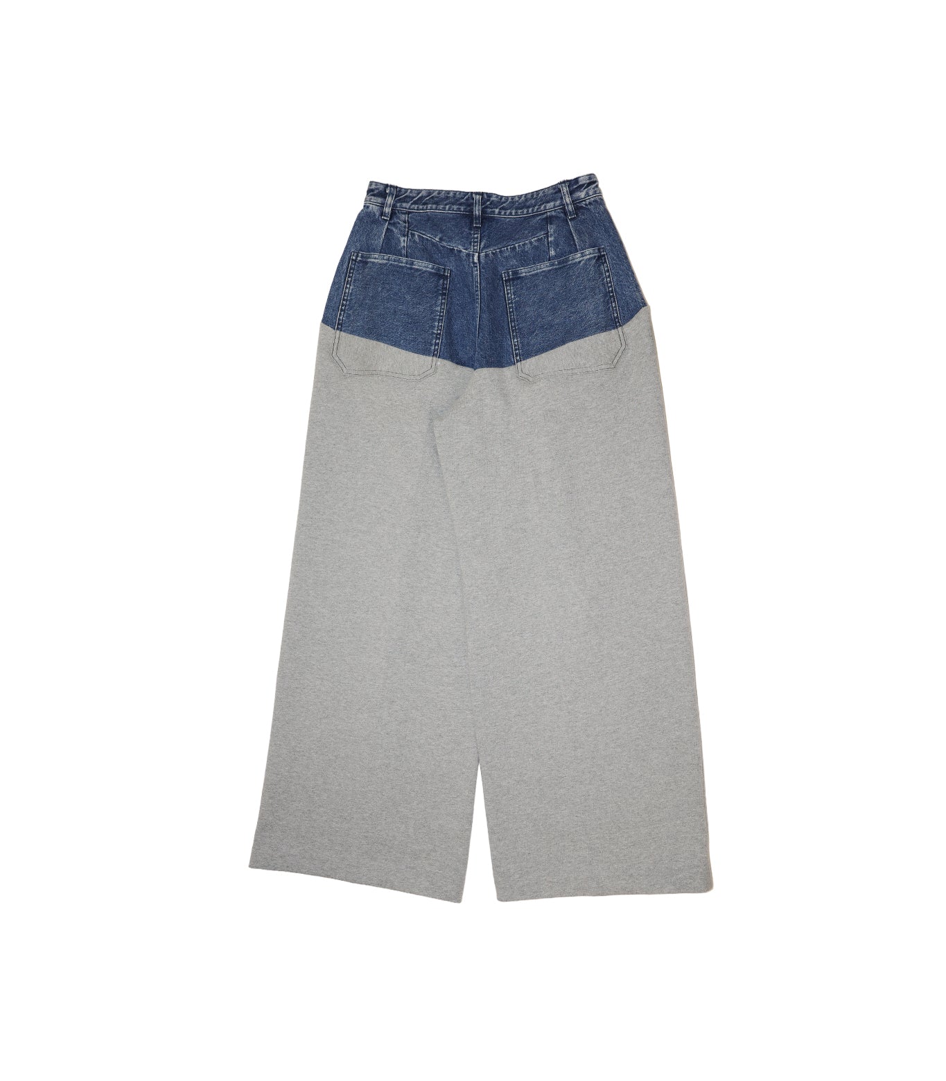 COMBI WIDE TROUSERS - HEATHER GRAY