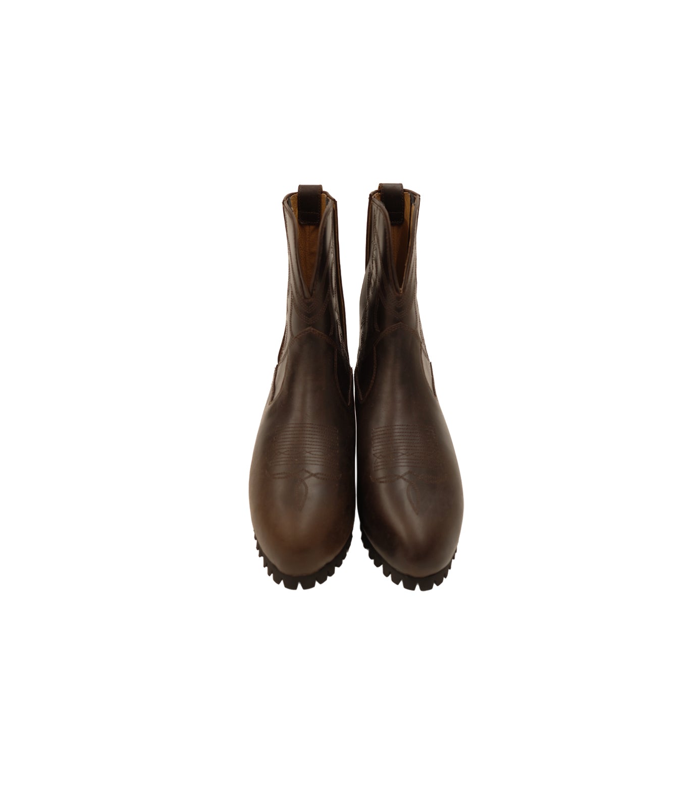 WESTERN CHELSEA BOOTS - BROWN