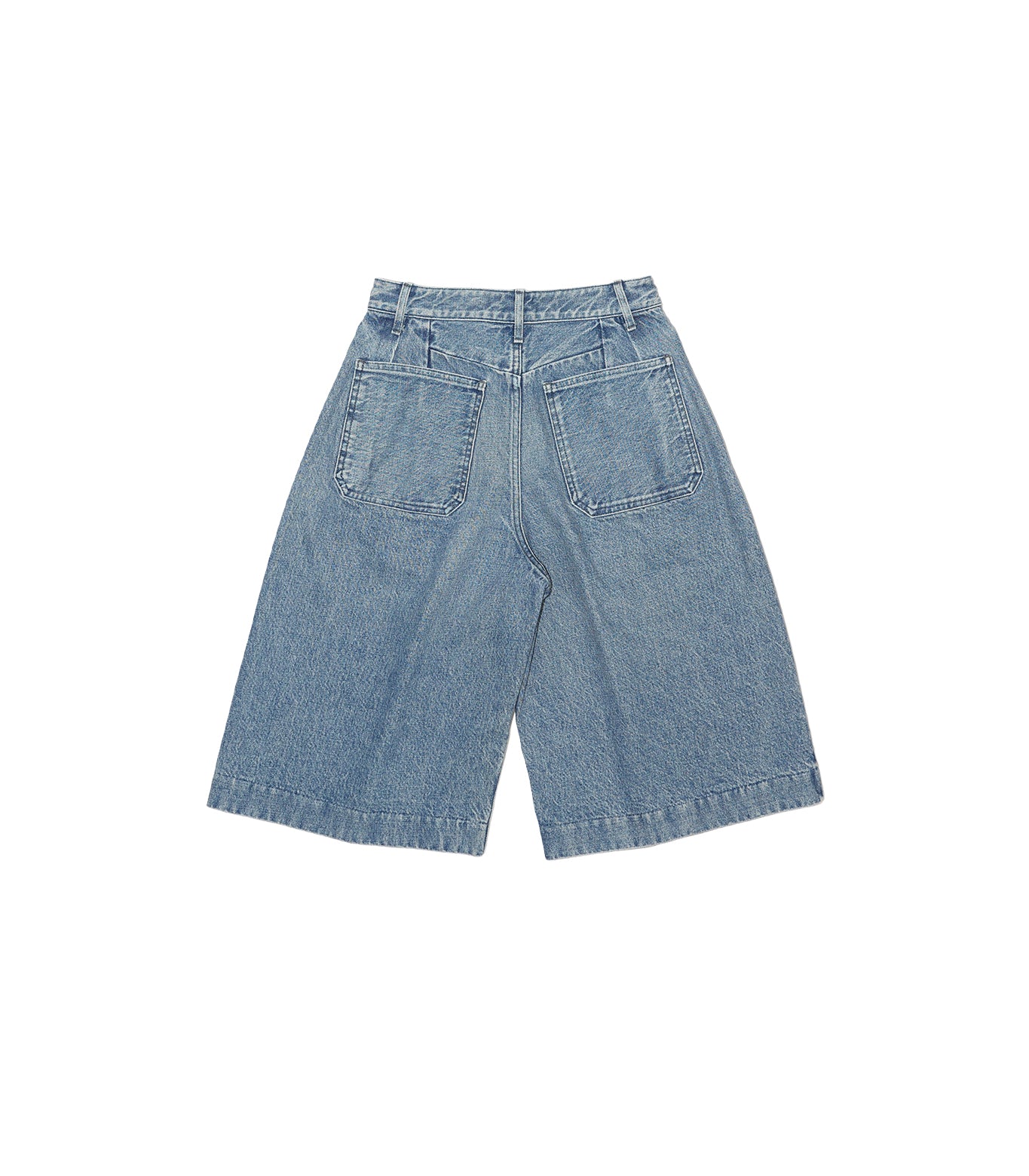 HAKAMA JEAN SHORTS - MID BLUE - TANAKA