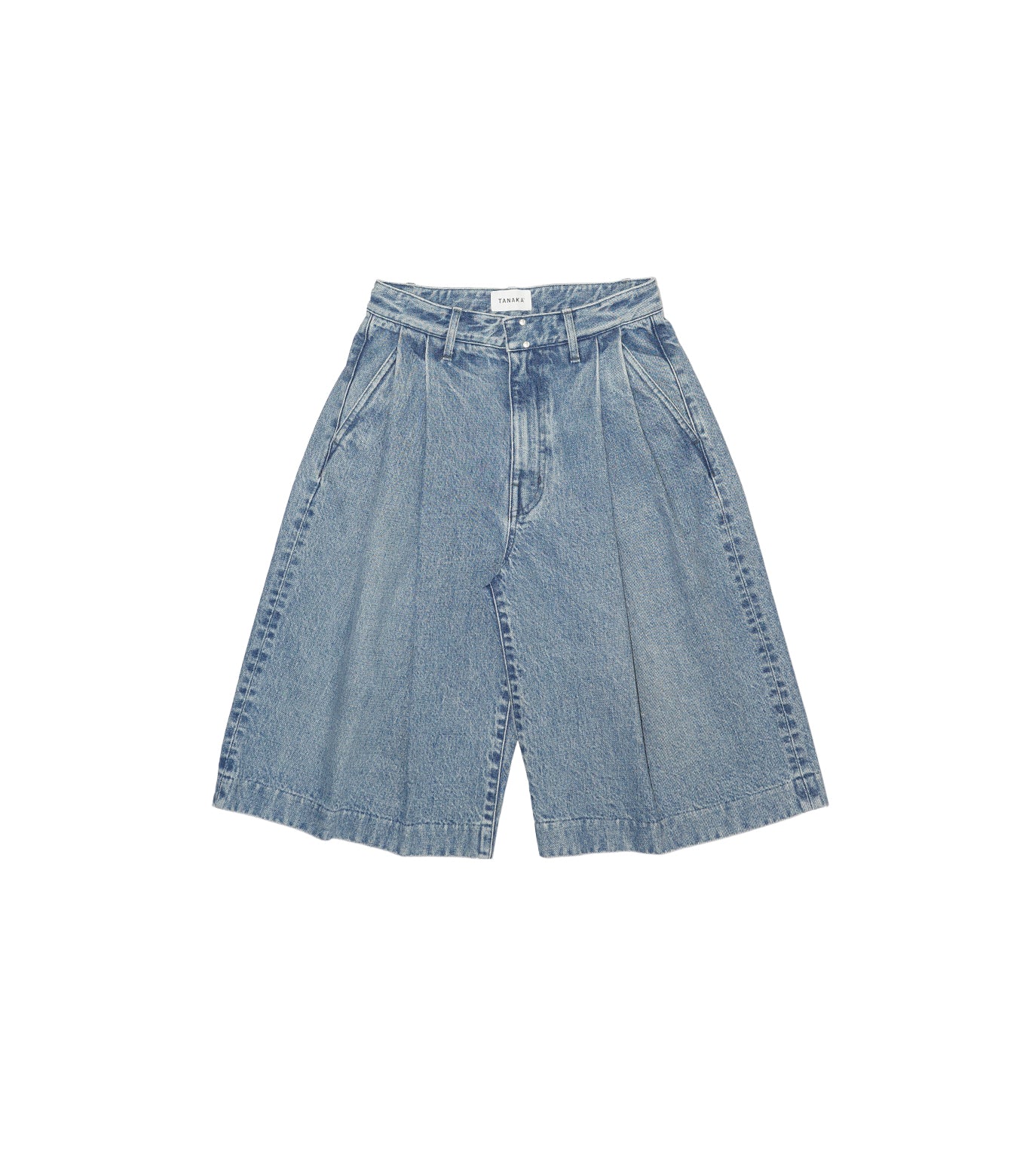 HAKAMA JEAN SHORTS - MID BLUE - TANAKA