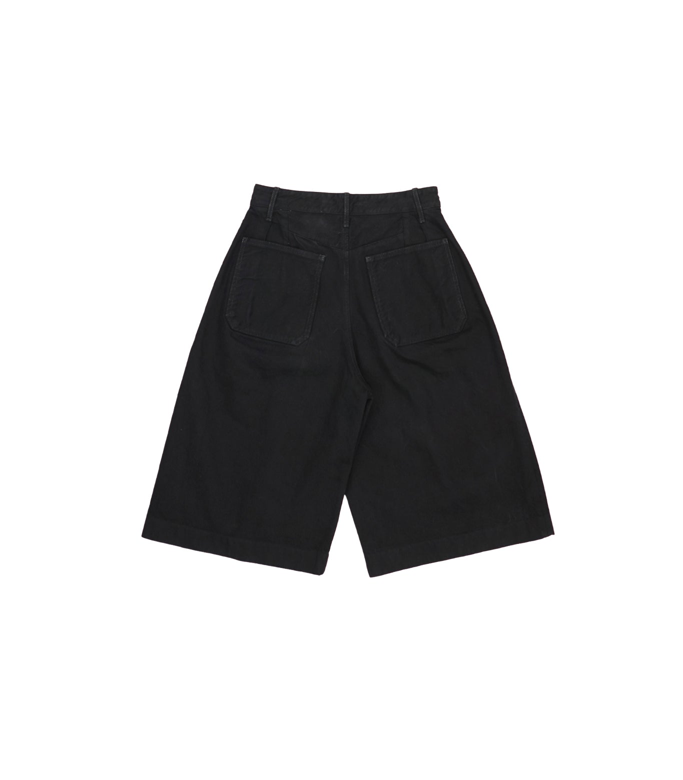 HAKAMA JEAN SHORTS - OVERDYE BLACK - TANAKA