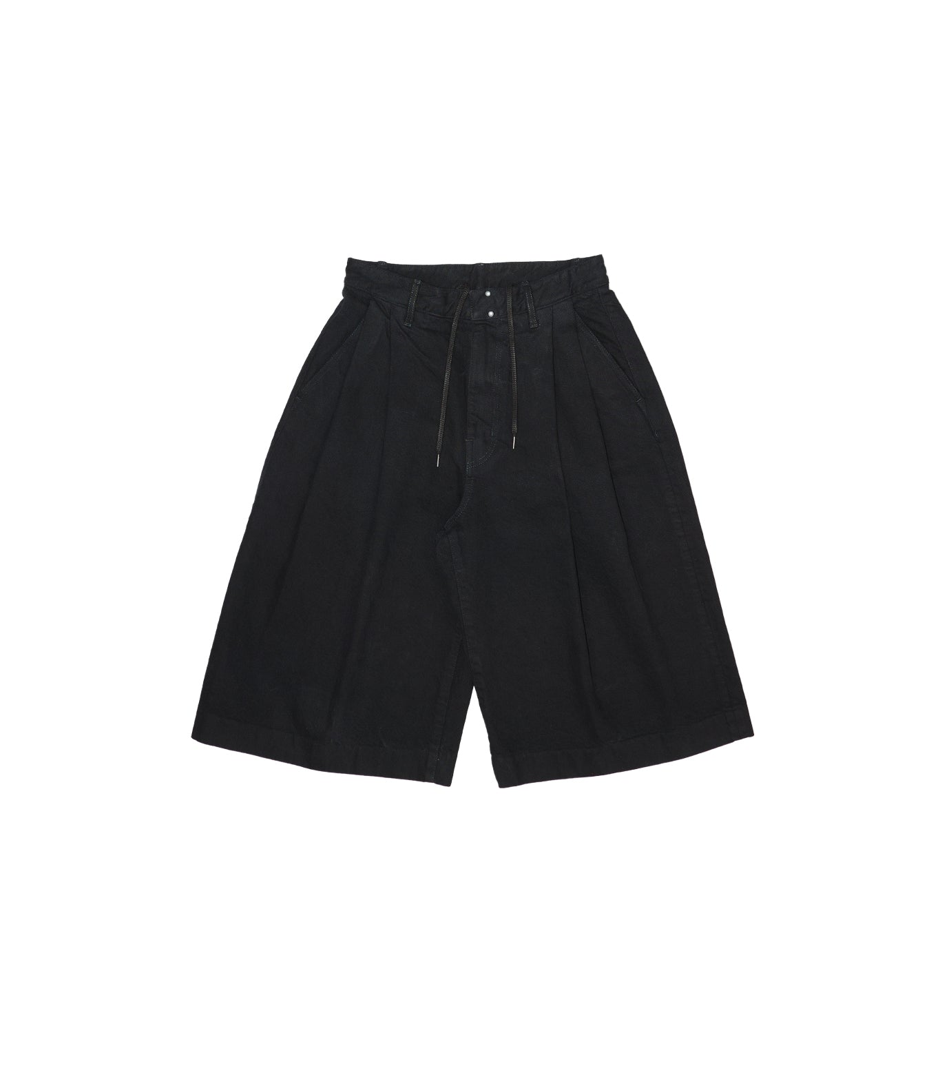 HAKAMA JEAN SHORTS - OVERDYE BLACK - TANAKA