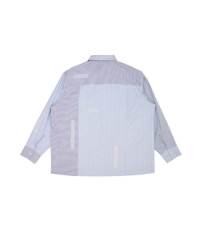 OVERSHIRT - BLUE STRIPE (MOSAIC) - TANAKA