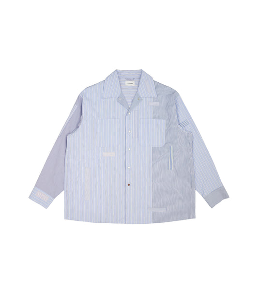 OVERSHIRT - BLUE STRIPE (MOSAIC) - TANAKA