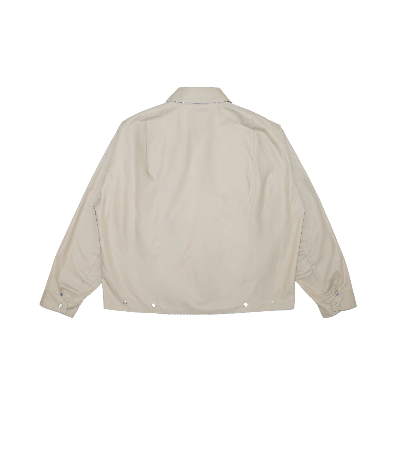 RIVERSIBLE JACKET -  SAND/BLUE STRIPE(FLOWER) - TANAKA