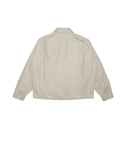 RIVERSIBLE JACKET -  SAND/BLUE STRIPE(FLOWER) - TANAKA