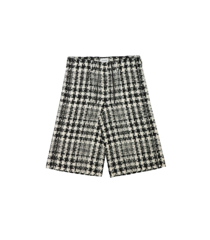 THE SHORTS - BLACK CHECK - TANAKA
