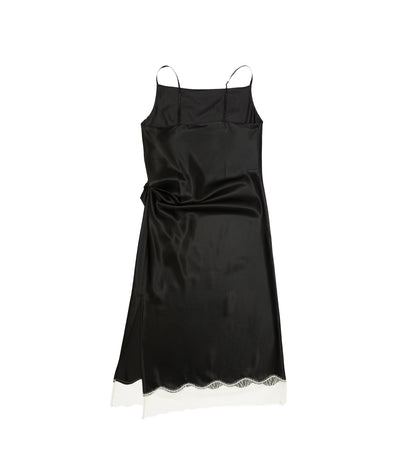 SLIP DRESS - BLACK - TANAKA