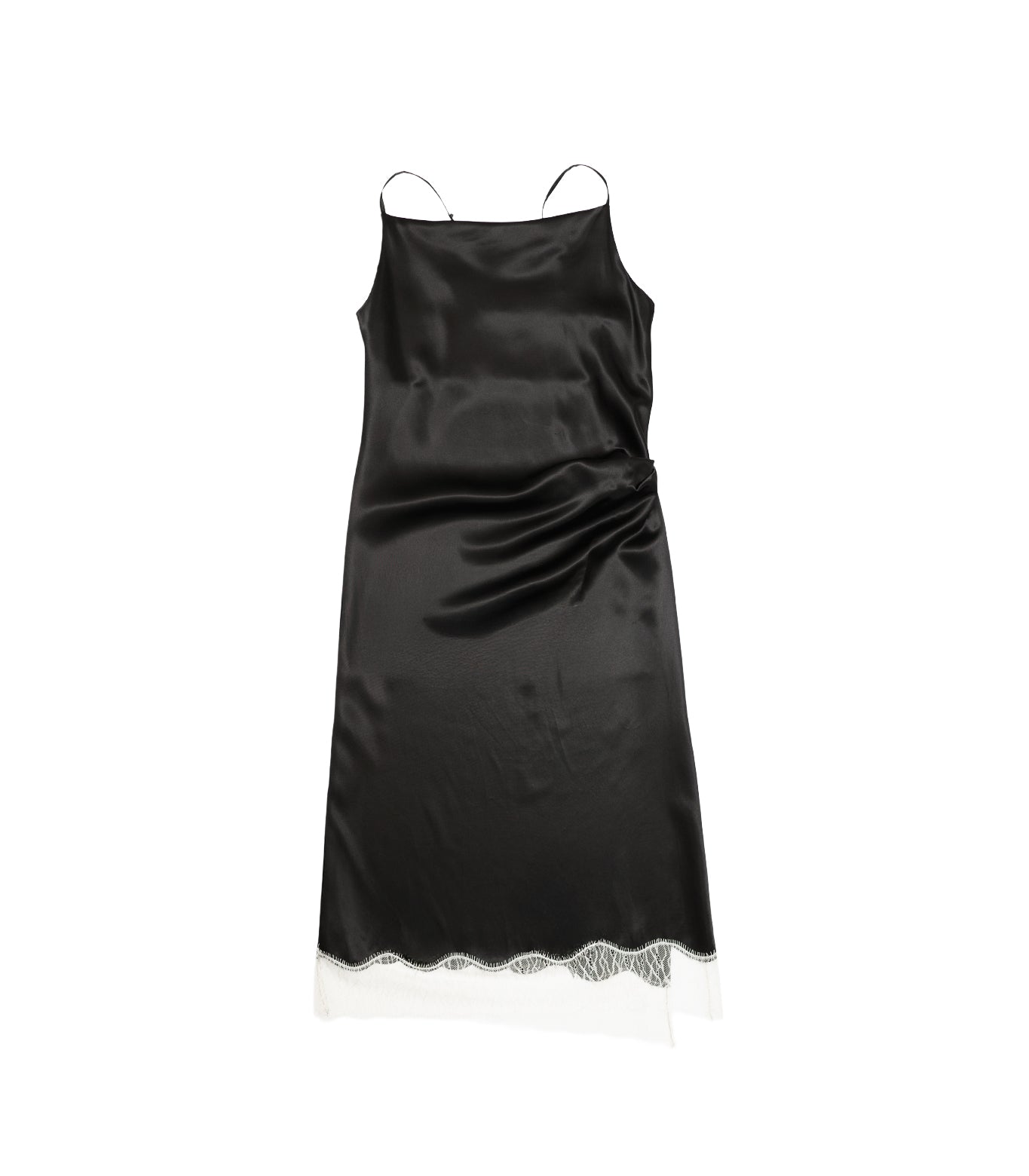 SLIP DRESS - BLACK - TANAKA