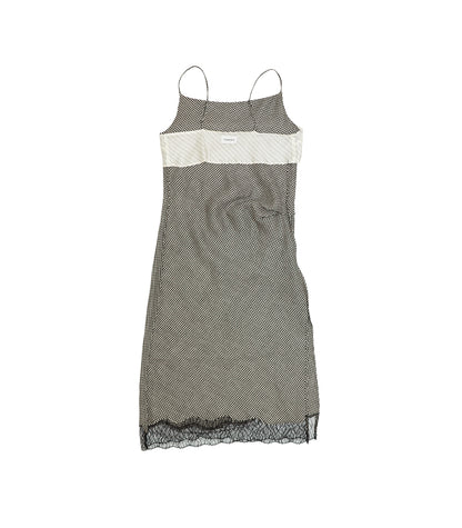 SLIP DRESS - HOUNDTOOTH - TANAKA