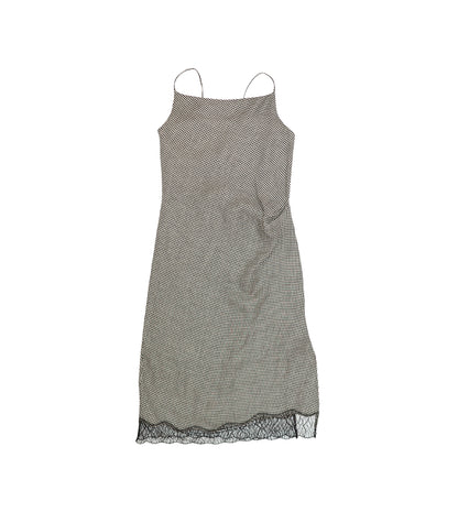 SLIP DRESS - HOUNDTOOTH - TANAKA