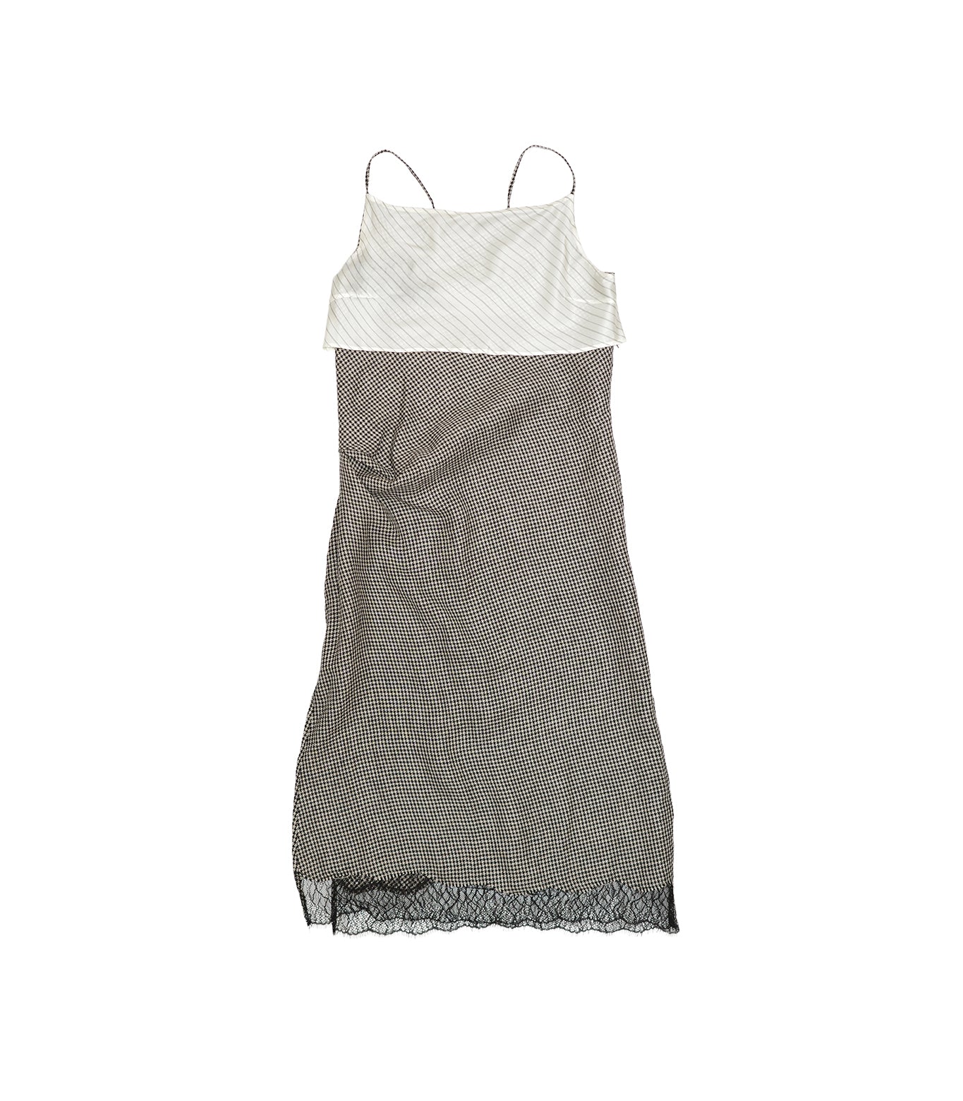 SLIP DRESS - HOUNDTOOTH - TANAKA