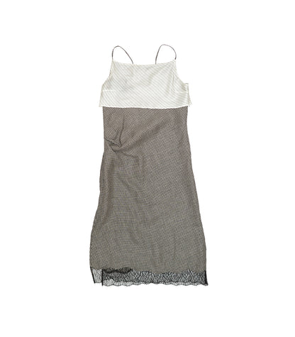 SLIP DRESS - HOUNDTOOTH - TANAKA
