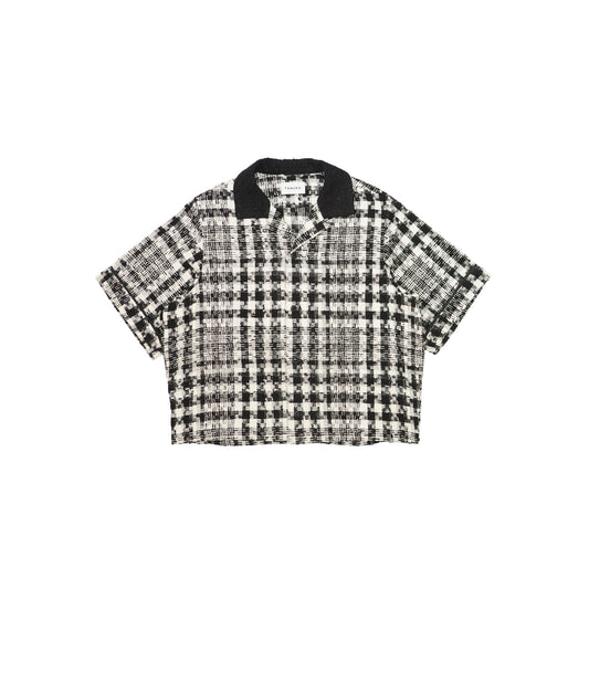 【 Coming Soon 】BOWLING SHIRT - BLACK CHECK - TANAKA