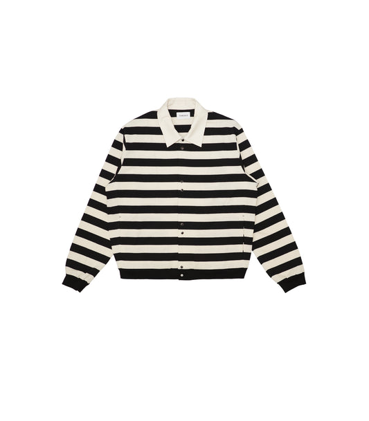 JERSEY CARDIGAN - BLACK STRIPE