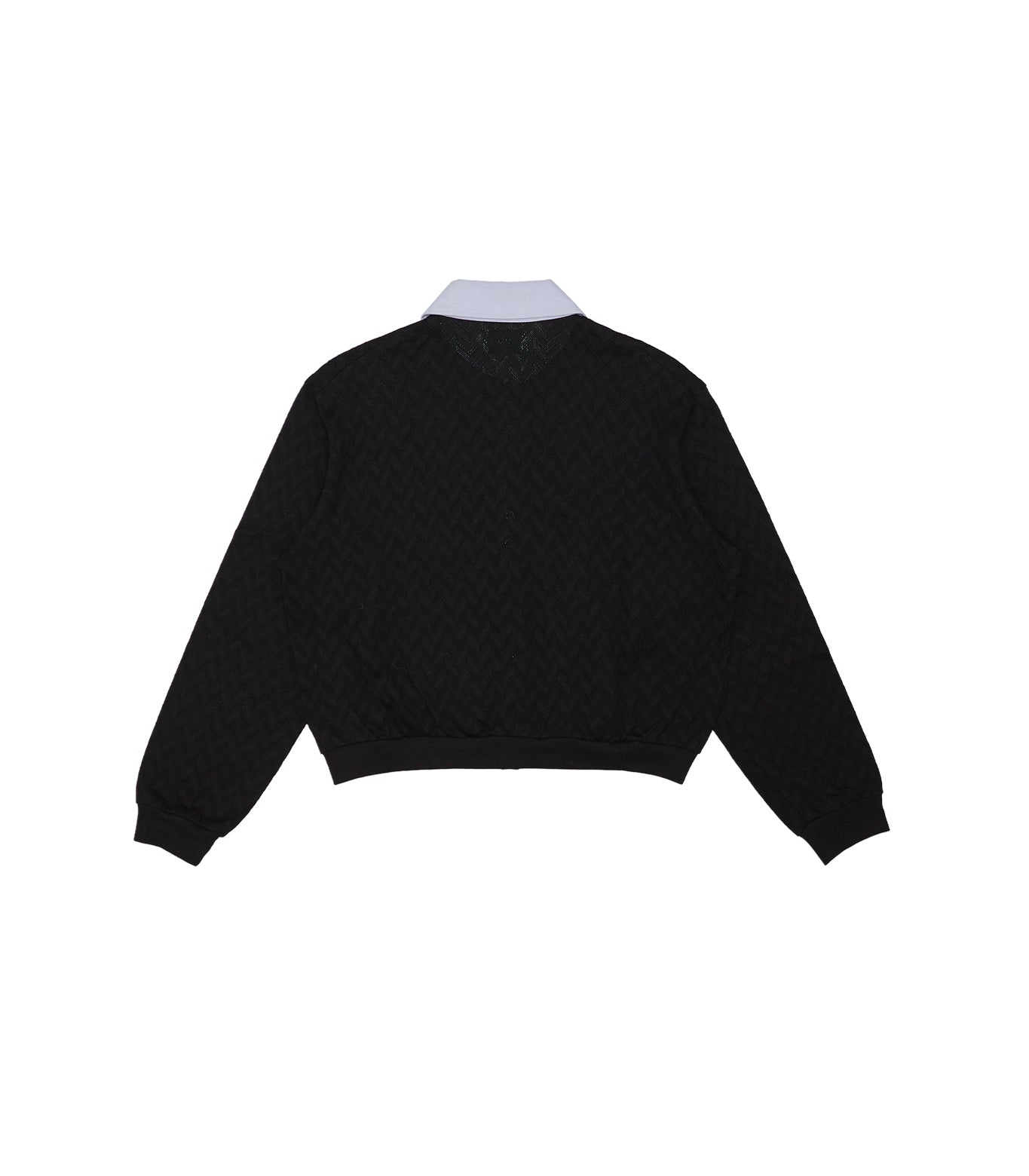 JERSEY CARDIGAN - BLACK HERRINGBONE - TANAKA