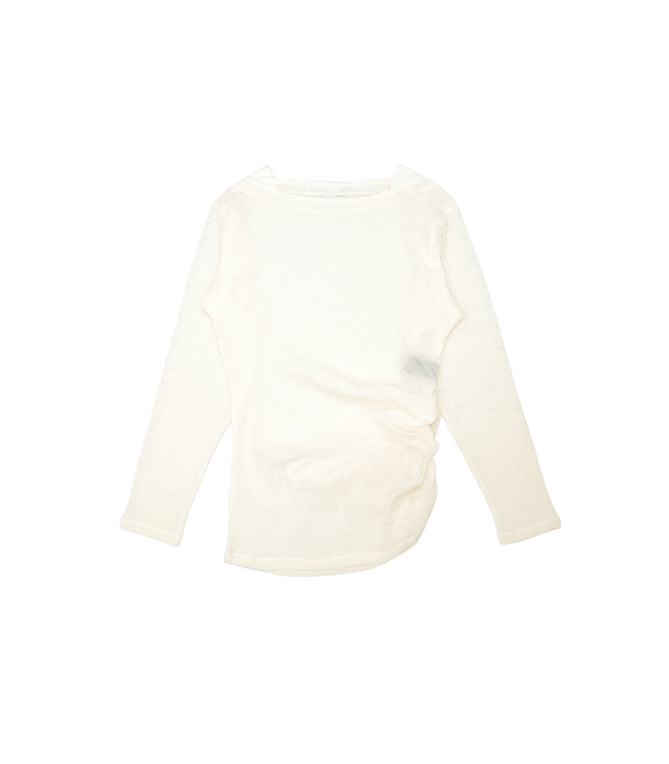 DRAPE LONG SLEEVE TEE - OFF WHITE - TANAKA