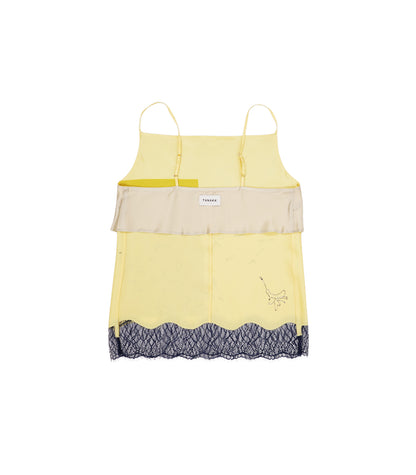 COMBI-CAMI TOP - LIGHT YELLOW (FLOWER) - TANAKA