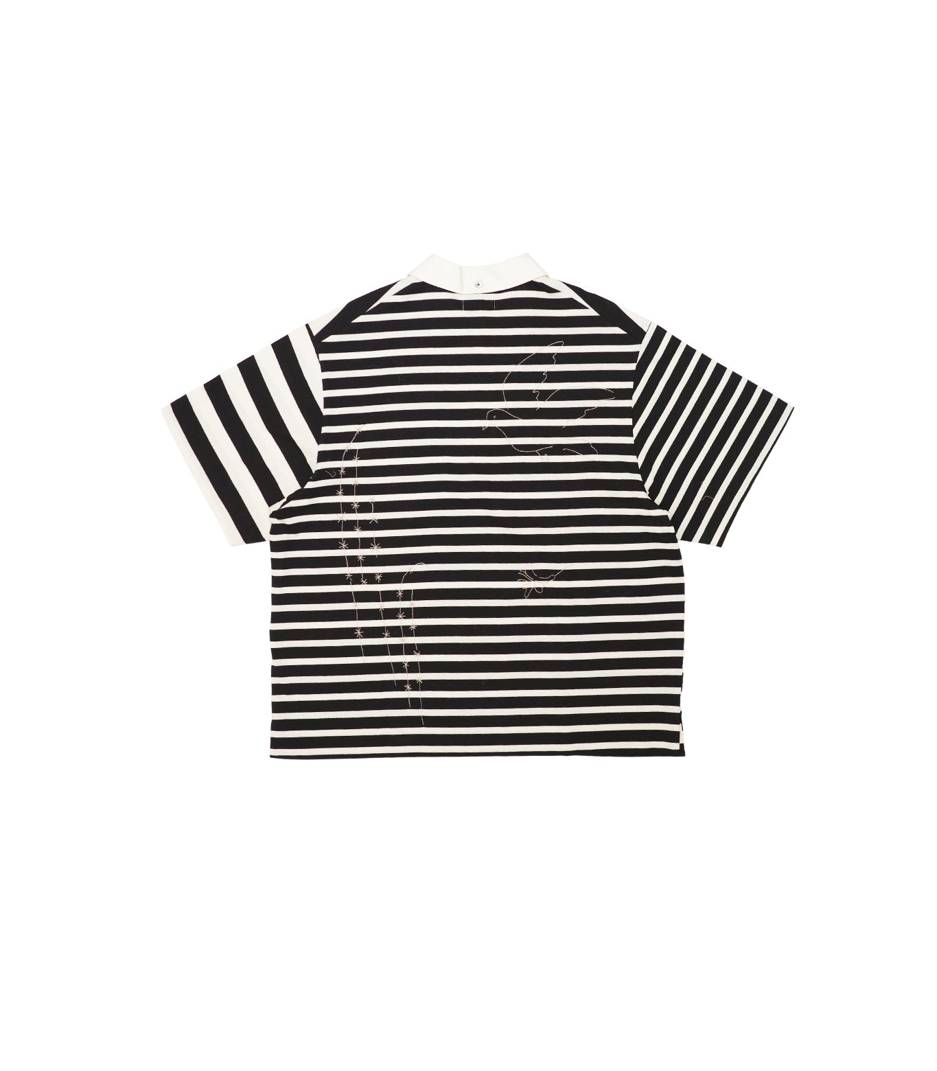 THE POLOSHIRTS - BLACK STRIPE(EMBROIDERY) - TANAKA