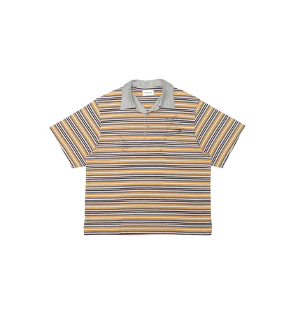 THE POLOSHIRTS - MULTI STRIPE(EMBROIDERY) - TANAKA